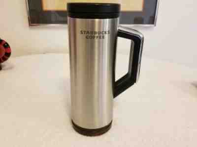 Starbucks 2009 Stainless Steel Tumbler with Wood Grain Handle, 16 oz.  - Sold on eBay Nov, 20th 2018 for $15.99