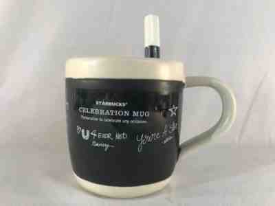 Starbucks Tasse Celebration Black White Coffee Mug Cup 18 oz with Pen 2009 New - Sold on eBay Nov, 19th 2018 for $12.99