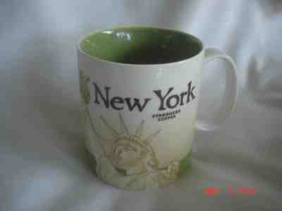MINT 2009 STARBUCKS NEW YORK Statue of Liberty COLLECTOR SERIES MUG 16 oz. - Sold on eBay Nov, 19th 2018 for $25.99