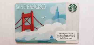 2010 San Francisco Golden Gate Starbucks Card New, Pin intact Series 6067 - Sold on eBay Nov, 22nd 2018 for $11.00