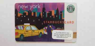 2010 Starbuck NYC New York City Taxi Card New Never Swiped Pin Intact Old Logo - Sold on eBay Nov, 22nd 2018 for $12.00