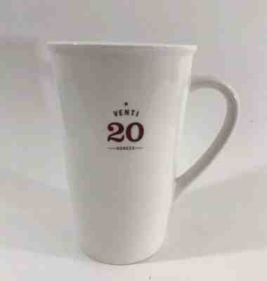 Starbucks Ceramic Coffee Mug Venti 20 Ounces Oz. White 2010 NEW 6" Tall 5" Wide - Sold on eBay Nov, 21st 2018 for $19.99