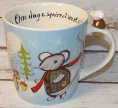 STARBUCKS NEW BONE CHINA 8oz CHRISTMAS 2010 COFFEE MUG CUP MOUSE & SQUIRREL EUC - Sold on eBay Nov, 21st 2018 for $16.99