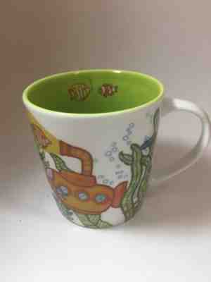 Starbucks Bone China Coffee Mug Cup Under The Sea Submarine Whale Turtle 2010 - Sold on eBay Nov, 21st 2018 for $7.95