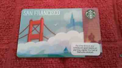 STARBUCKS San Francisco 2010 Gate Bridge Gift Card NEVER USED MINT!! - Sold on eBay Nov, 20th 2018 for $13.55