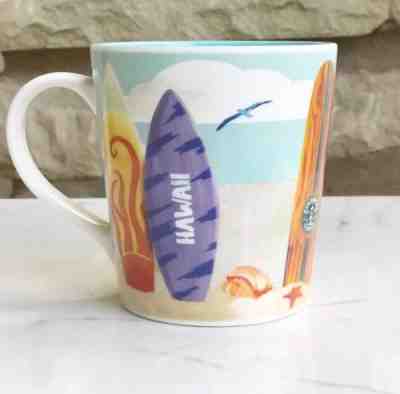 Starbucks HAWAII 2010 Surfboards Tropical Beach Ocean Turtle Coffee Cup Sun Mug - Sold on eBay Nov, 20th 2018 for $20.49