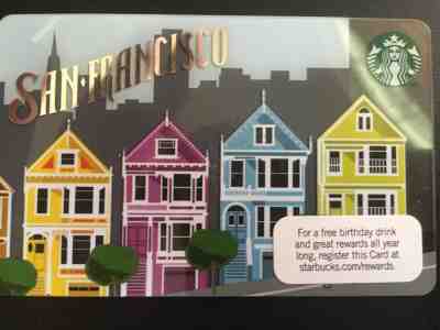 2012 Starbucks SAN FRANCISCO PAINTED LADIES City Card  - Sold on eBay Nov, 20th 2018 for $9.00