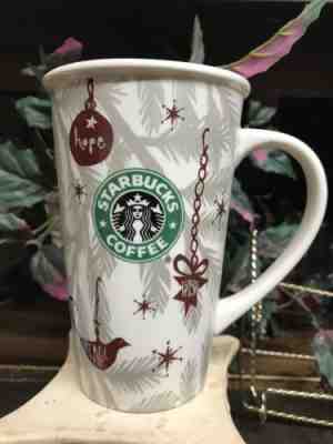 Starbucks RARE 2010 Christmas Coffee Holiday Mug Red And White Tall 19 Oz Siren - Sold on eBay Nov, 19th 2018 for $8.99