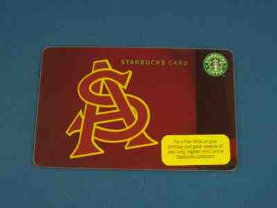 Rare NEW Starbucks Card 2010 Arizona State University ASU Old Logo Ltd Edition - Sold on eBay Nov, 19th 2018 for $29.99