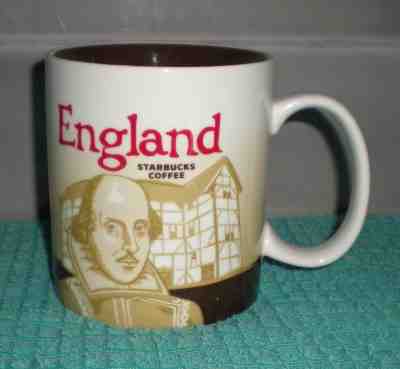 ENGLAND STARBUCKS COFFEE TEA MUG 2010 COLLECTORS SERIES 16 FL OZ  EUC - Sold on eBay Nov, 19th 2018 for $18.88