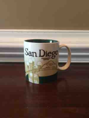 Starbucks 16 oz. Coffee Mug Coffee San Diego Green Global Icon Series 2011 Mint - Sold on eBay Nov, 22nd 2018 for $15.00