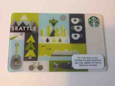 Starbucks 2011 Seattle City Card - Mint - Limited Addition - No value - Sold on eBay Nov, 22nd 2018 for $22.00