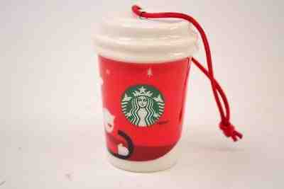 Starbucks Ceramic Coffee Cup Ornament - HOLIDAY 2011 - #R-02-3-4 - Sold on eBay Nov, 21st 2018 for $6.00