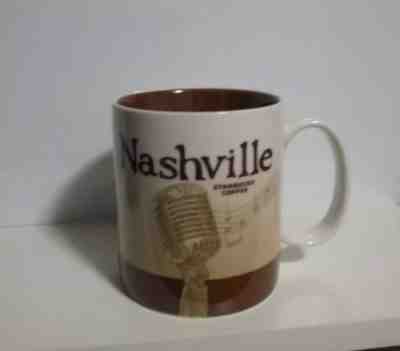 STARBUCKS NASHVILLE COFFEE MUG, 2011 GLOBAL ICON.  16 oz, RARE! COLLECTOR SERIES - Sold on eBay Nov, 18th 2018 for $17.99