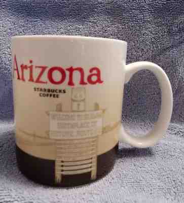 Starbucks Coffee Arizona Collectors Series Historic Route 66 2012 Mug Cup 16 oz - Sold on eBay Nov, 20th 2018 for $7.99