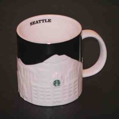 Starbucks Seattle White Skyline 2012 Collector Series Relief Coffee Mug 16 oz.  - Sold on eBay Nov, 20th 2018 for $25.49