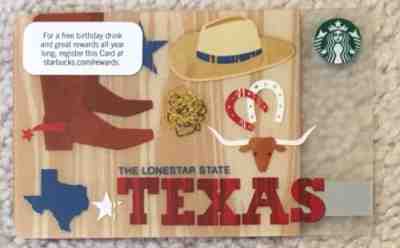 Starbucks 2012 Texas Card - Sold on eBay Nov, 20th 2018 for $3.25