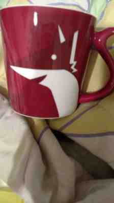 2012 Starbucks Red Fox Tail Handle Coffee Mug Cup - Sold on eBay Nov, 19th 2018 for $19.99