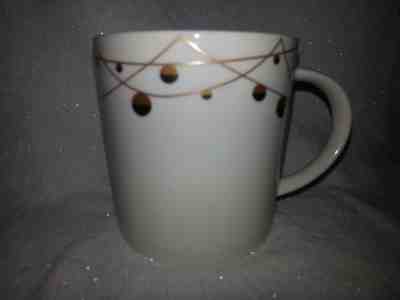  Starbucks 2012 Christmas Holiday Gold String of ornaments Coffee Cup Mug 14 oz. - Sold on eBay Nov, 19th 2018 for $8.99