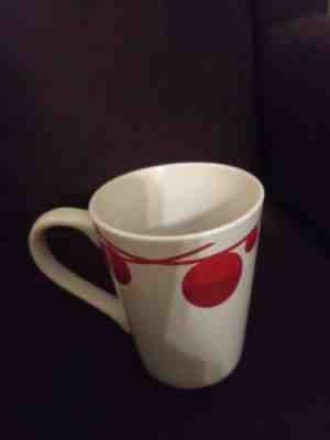 2012 STARBUCKS Christmas 10.8 Oz. Mug/Cup White w/Red Lights - Sold on eBay Nov, 18th 2018 for $3.00