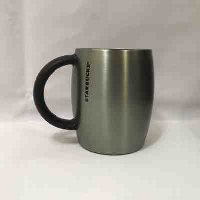 Starbucks 2013 Green Stainless Steel  Mug Barrel 14oz Travel Cup - Sold on eBay Nov, 23rd 2018 for $16.99
