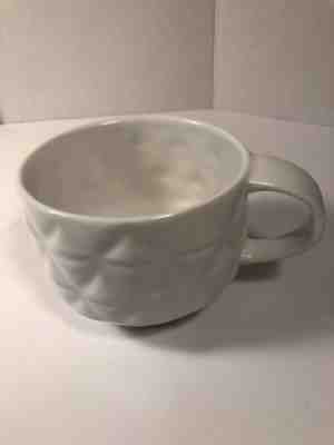 Starbucks White Coffee Cup Mug 2013 New Bone China 3D Diamond Design Used - Sold on eBay Nov, 21st 2018 for $7.88