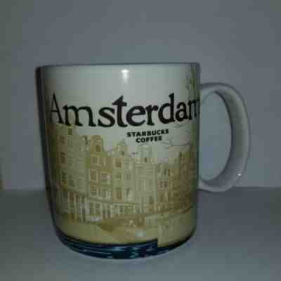 Starbucks Amsterdam V1 Version 1 Global Icon Mug 2013 MIT No SKU - Sold on eBay Nov, 20th 2018 for $26.24