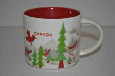 Starbucks You Are Here Canada Grey Hat 2013 14 oz Coffee Mug First Edition - Sold on eBay Nov, 20th 2018 for $44.99
