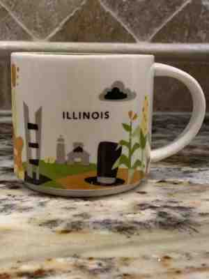 STARBUCKS YAH Illinois You are Here Jazz 2013 Ceramic Coffee Mug 14 oz - Sold on eBay Nov, 20th 2018 for $6.00