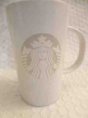 Starbucks 2014  White Etched Carved Mermaid 12 fl. oz  Mug - Sold on eBay Nov, 23rd 2018 for $10.00