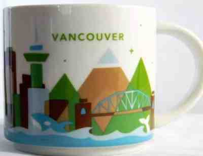 Starbucks Mug Vancouver You Are Here City Collector Coffee Cup 14 oz 2014 BC New - Sold on eBay Nov, 22nd 2018 for $32.99