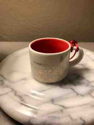 Starbucks Ornament Mug You Are Here California 2014 Mini Coffee Cup without Box - Sold on eBay Nov, 22nd 2018 for $4.50