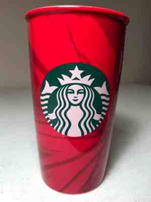 Starbucks Tumbler 12 Oz Ceramic Red with Mermaid Logo 2014 - Sold on eBay Nov, 21st 2018 for $7.25