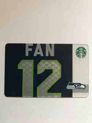 STARBUCKS CARD - NEW - SEATTLE SEAHAWKS 2014 FOOTBALL NFL FAN 12 - Sold on eBay Nov, 21st 2018 for $9.99