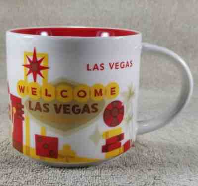Starbucks Coffee Mug YAH Las Vegas 2014 Cup You Are Here Series Red 14 Oz Nevada - Sold on eBay Nov, 21st 2018 for $28.00