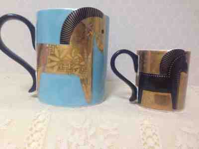 Starbucks Korea 2014 Blue Horse Demi-Mug Set (Only one Set) - Sold on eBay Nov, 21st 2018 for $220.00