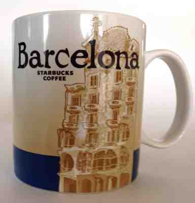 STARBUCKS Coffee Mug Barcelona 2014 Collector Series 16 oz EUC - Sold on eBay Nov, 20th 2018 for $29.75