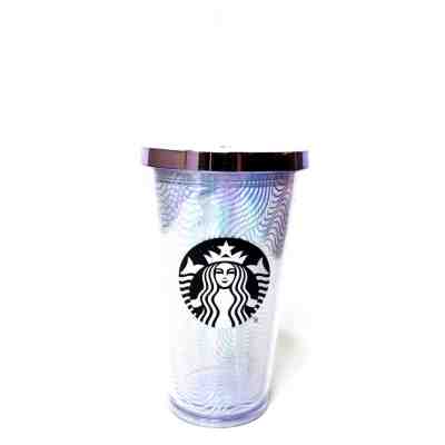 Starbucks 2014 Cold Tumbler Mermaid Iridescent Plastic - Lid & Straw w/ Tags NEW - Sold on eBay Nov, 20th 2018 for $29.95