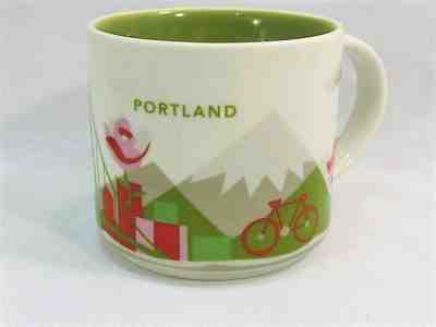Starbucks Portland Oregon "You Are Here Collection"  2014 Coffee Mug Cup 14 Oz - Sold on eBay Nov, 19th 2018 for $11.95