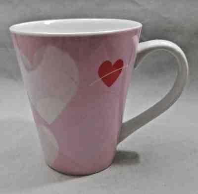 Starbucks 2014 Pink Mug White Floral Heart Design  - Sold on eBay Nov, 19th 2018 for $6.99