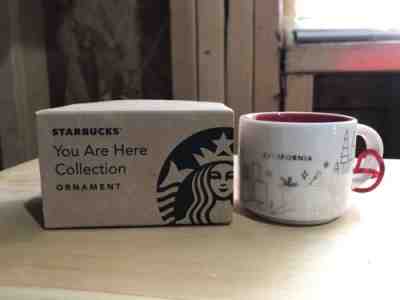 Starbucks Christmas Ornament ~ California ~ NEW ~ You Are Here ~ 2014 - Sold on eBay Nov, 19th 2018 for $9.00