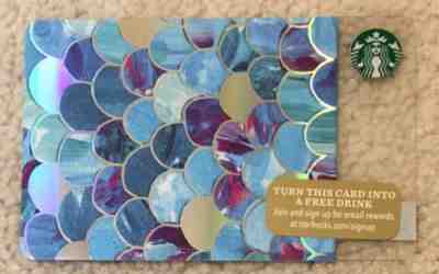 Starbucks 2015 Fish Scales Card RARE - Sold on eBay Nov, 23rd 2018 for $3.20