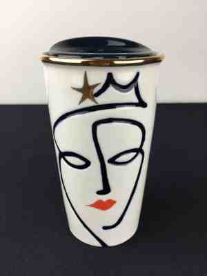 NEW Starbucks 2015 Anniversary Siren Mermaid Ceramic To Go Tumbler Coffee Cup - Sold on eBay Nov, 22nd 2018 for $20.00