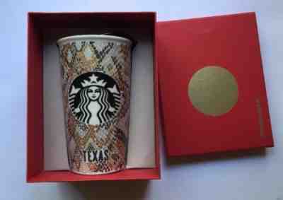Starbucks Local Texas Snake Metallic Scales Ceramic 2015  - Sold on eBay Nov, 21st 2018 for $29.00