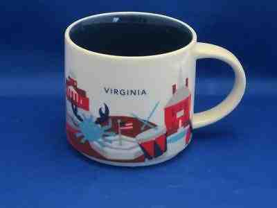 Starbucks 2015 VIRGINIA You Are Here Collection Mug 14 Oz Red White & Blue - Sold on eBay Nov, 21st 2018 for $10.99