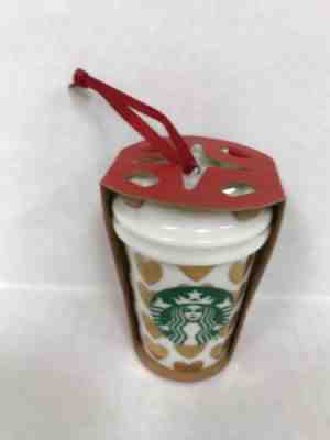 Starbucks Gold Hearts Christmas Ornament 2015 New  - Sold on eBay Nov, 20th 2018 for $14.90