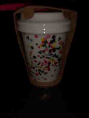 NEW 2015 Starbucks Dot Collection Confetti Gold Ceramic Christmas Ornament Mug - Sold on eBay Nov, 20th 2018 for $5.70