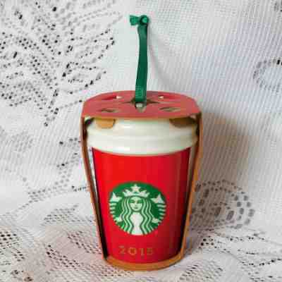 STARBUCKS 2015 RED CUP ORNAMENT - NEW - Sold on eBay Nov, 20th 2018 for $6.25