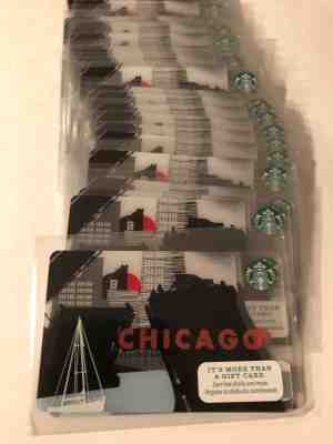 50 x Starbucks Chicago card  LOT.NEW! 2015! - Sold on eBay Nov, 20th 2018 for $14.99