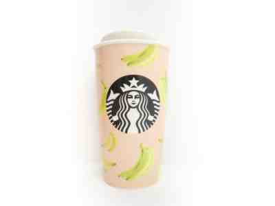 EUC Starbucks Coffee Banana Tumbler Travel Mermaid Siren Mug 12 Oz 2015 E6-13 - Sold on eBay Nov, 20th 2018 for $30.21
